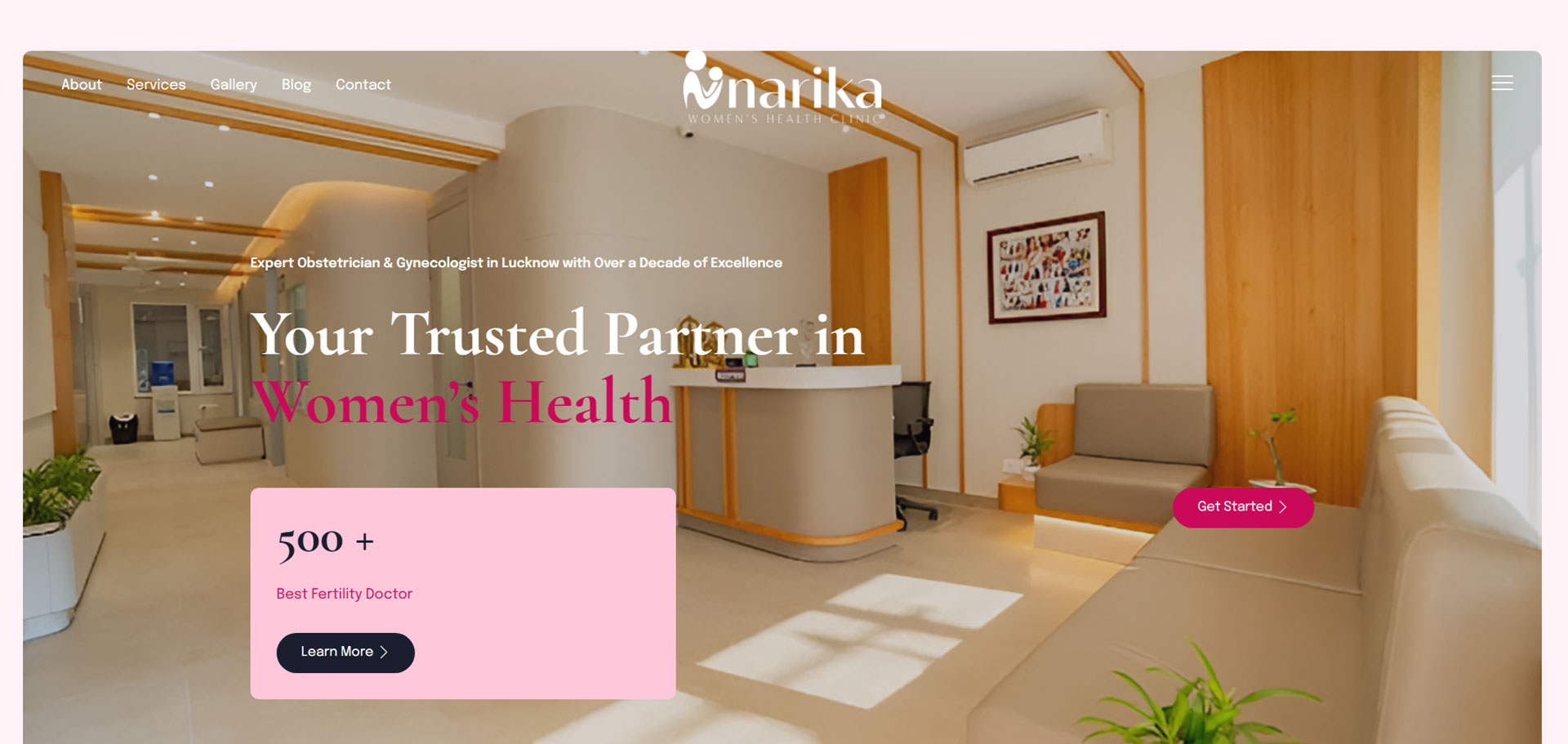 Example Website Screenshot